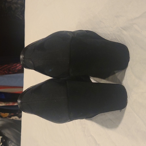COACH BLACK WEDGE SHOES SIZE 7.5 - Picture 3 of 4